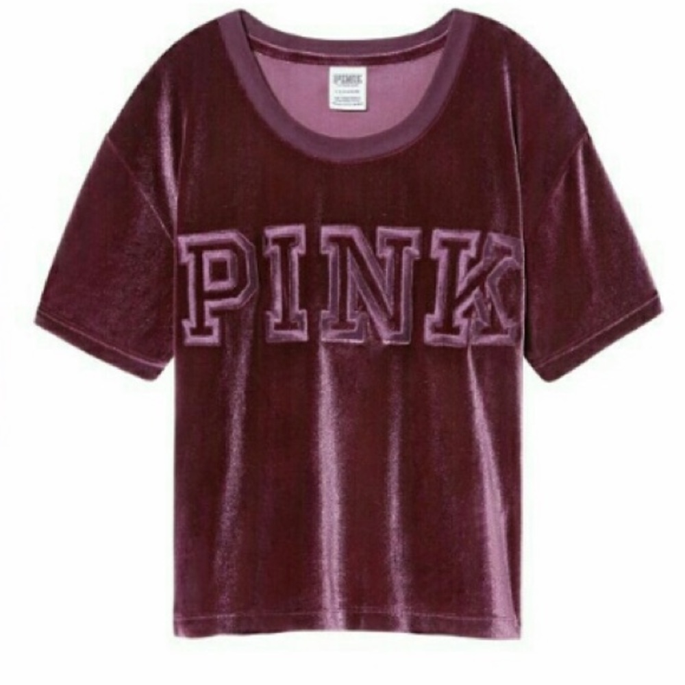 VS Pink Velvet Crop top